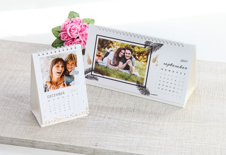 Bureaukalender met eigen foto's kalender met eigen foto's
