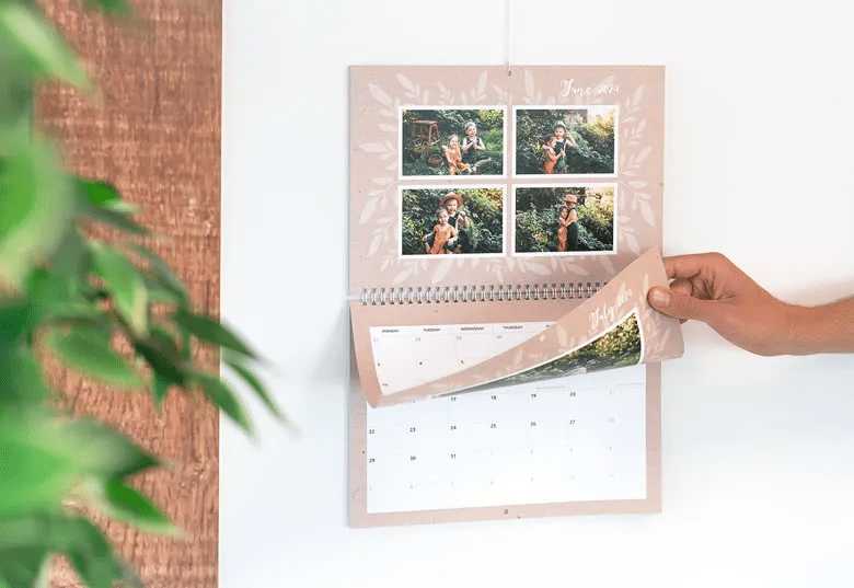 kalender met eigen foto's maken - cadeau voor oma