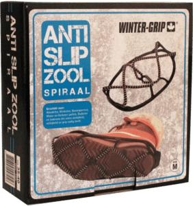 antislip voor schoenen in de sneeuw