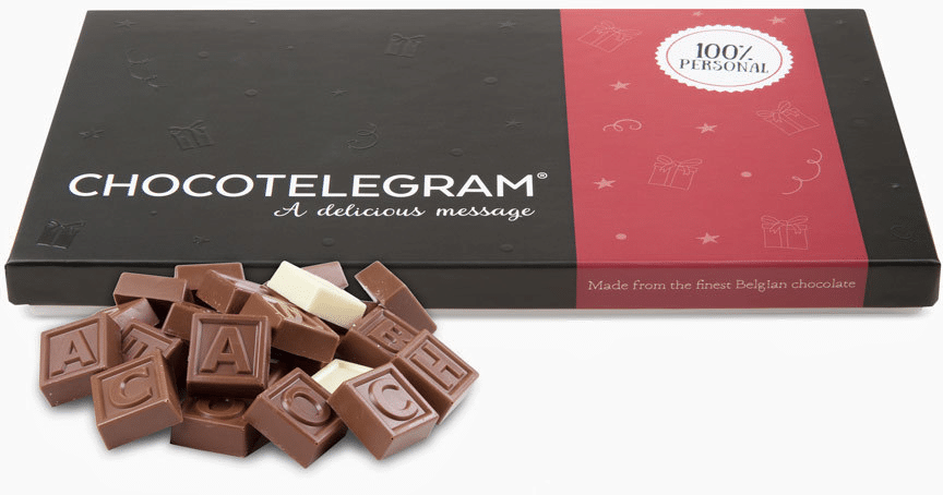 Chocolade telegram voor Oma