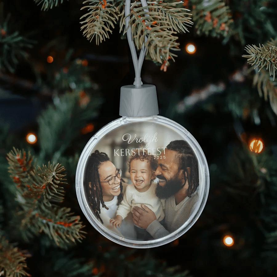 kerstbal met foto - cadeau voor grootouders