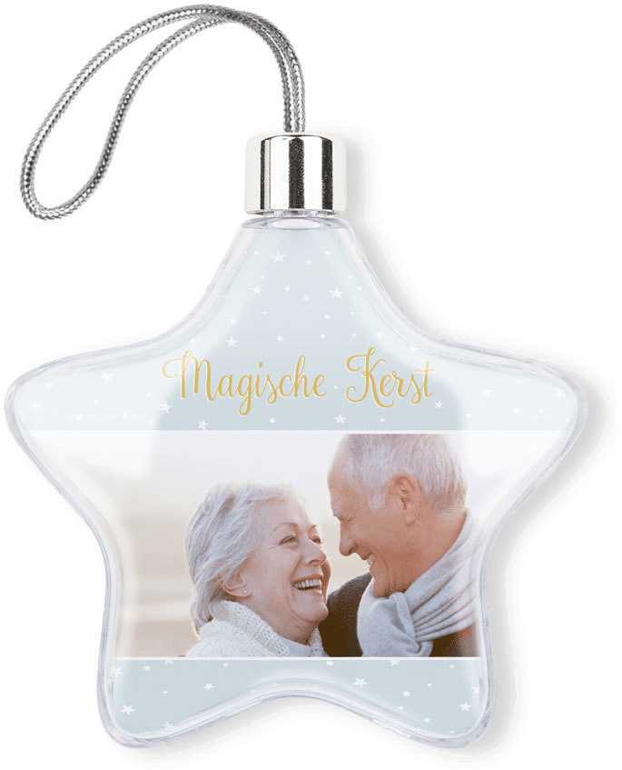 kerstbal met foto - kersthanger - cadeau voor oma