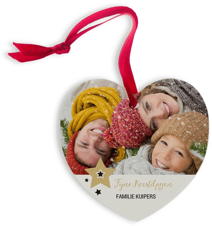 Cadeau voor Opa en Oma - Kerstversiering met foto kersthanger met eigen foto - cadeau voor oma 80 jaar