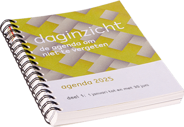 Daginzicht agenda 2025 - handige agenda voor ouderen