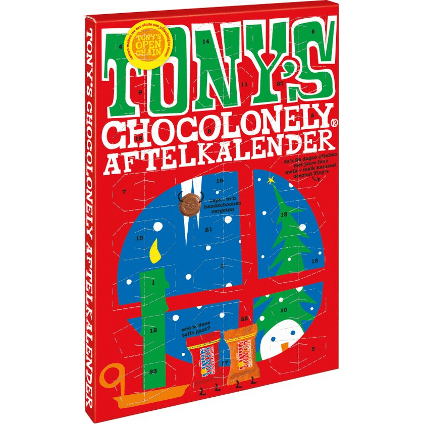 adventskalender voor oma - chocolade