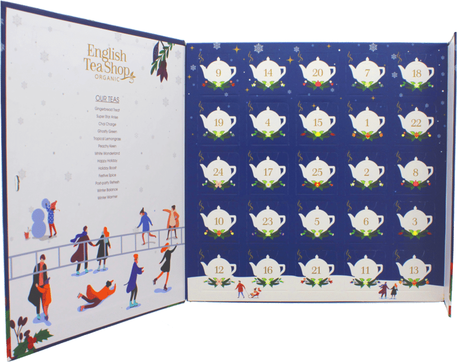 Adventskalender met thee - Cadeau voor Oma adventskalender voor oma - thee