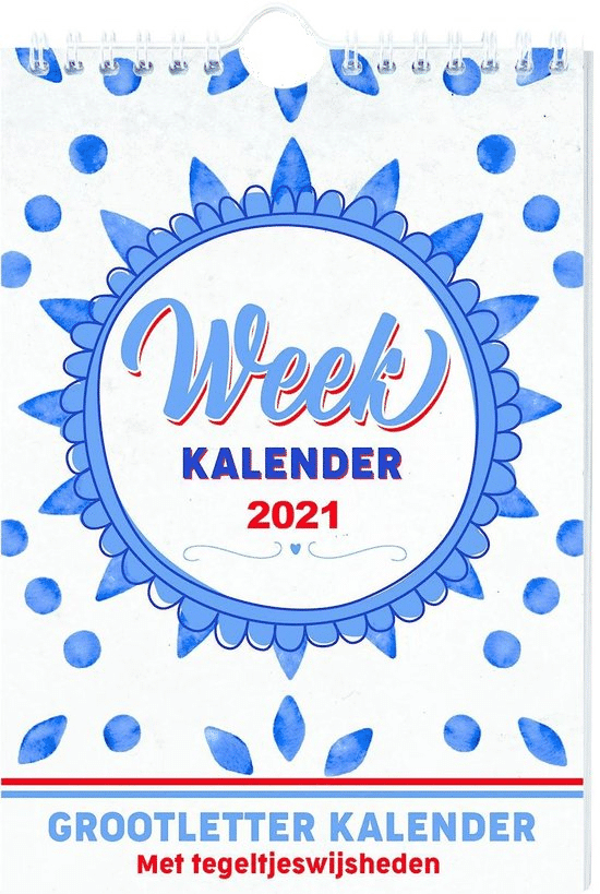 Grootletter kalender voor Oma grootletter kalender - cadeau ouder iemand