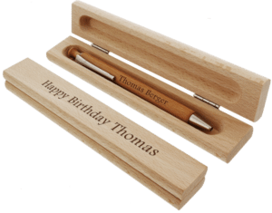mooie houten pen met gravure - Cadeau voor het pensioen van Oma