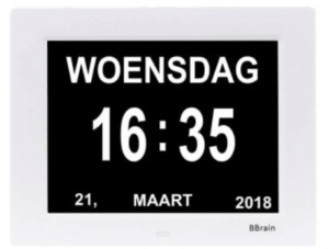 digitale kalenderklok - cadeau voor oma
