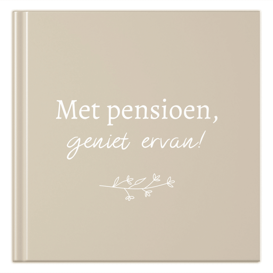 invulboek pensioen - pensioencadeau van collega's