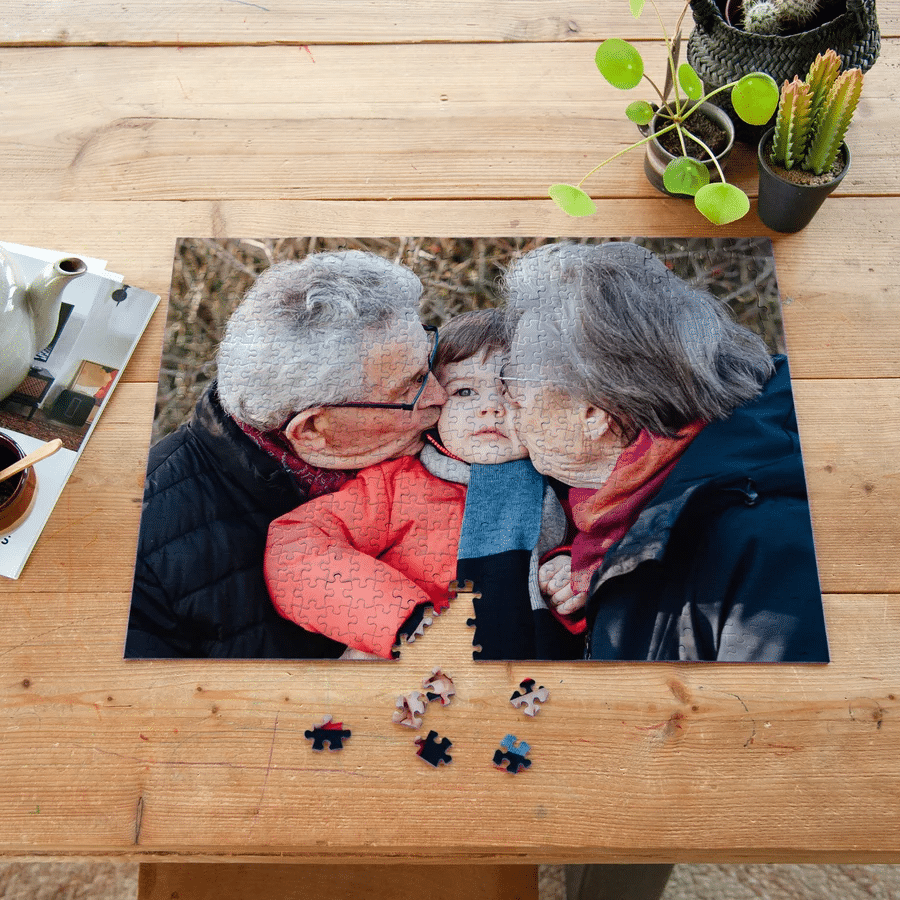 legpuzzel met eigen foto - cadeau voor oma