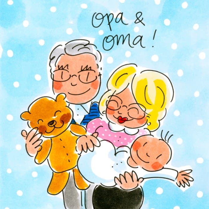 kaart voor opa en oma