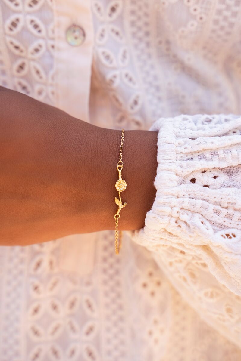 armband met geboortebloem - cadeau voor oma