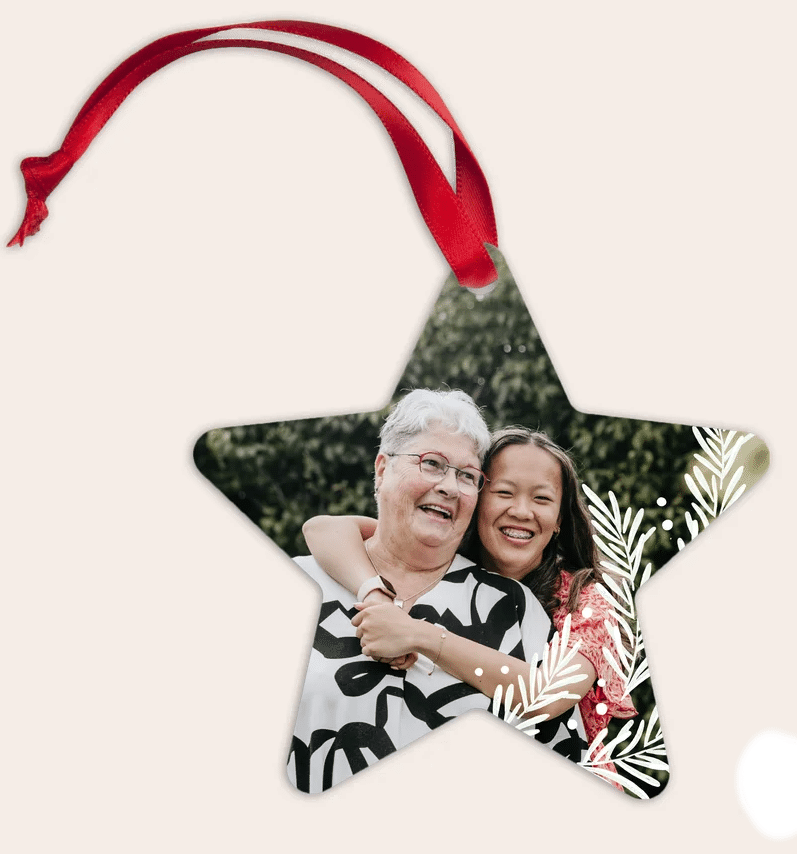 kerstversiering met eigen foto - sinterklaascadeau voor oma