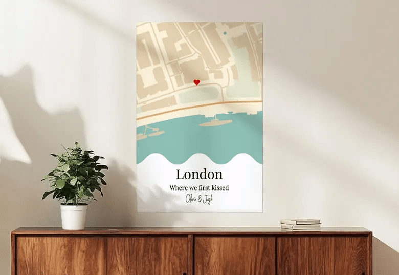 Persoonlijke poster met plattegrond persoonlijke poster met plattegrond