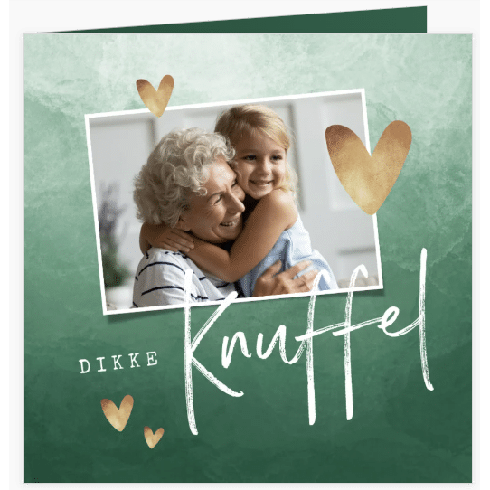 Kaart voor Oma met foto