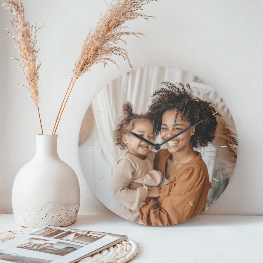 leuk cadeau voor oma's verjaardag - klok met eigen foto