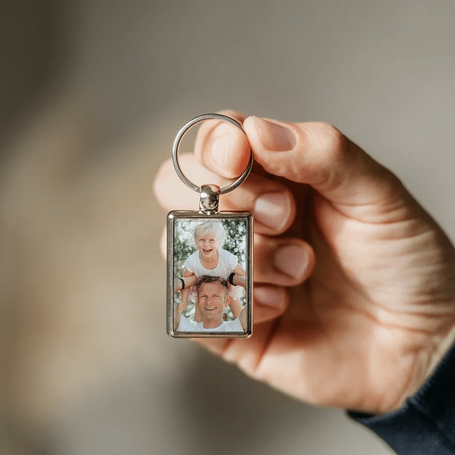 klein cadeau voor moederdag - sleutelhanger foto