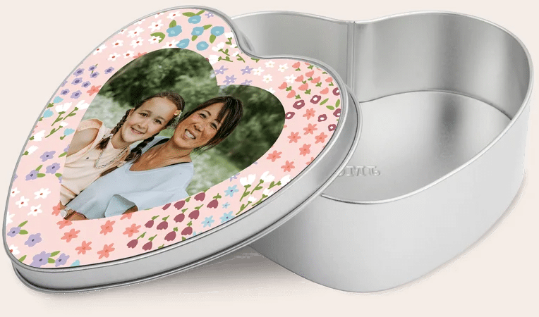 Bewaarblik met foto koekjestrommel blik met foto - Cadeau voor Oma