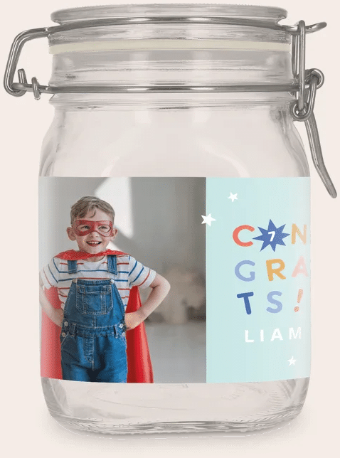 Weckpot met eigen foto pot met foto - origineel cadeau voor Oma Opa